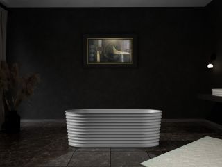 Ванна из искусственного камня ABBER Stein AS9650 170x80см белый матовый